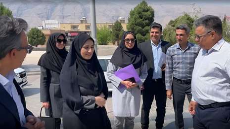 نگاهی به پروژه های عمرانی دانشگاه؛ همرا ه با معاون دفتر فنی وزارت بهداشت در سفر به به جهرم...